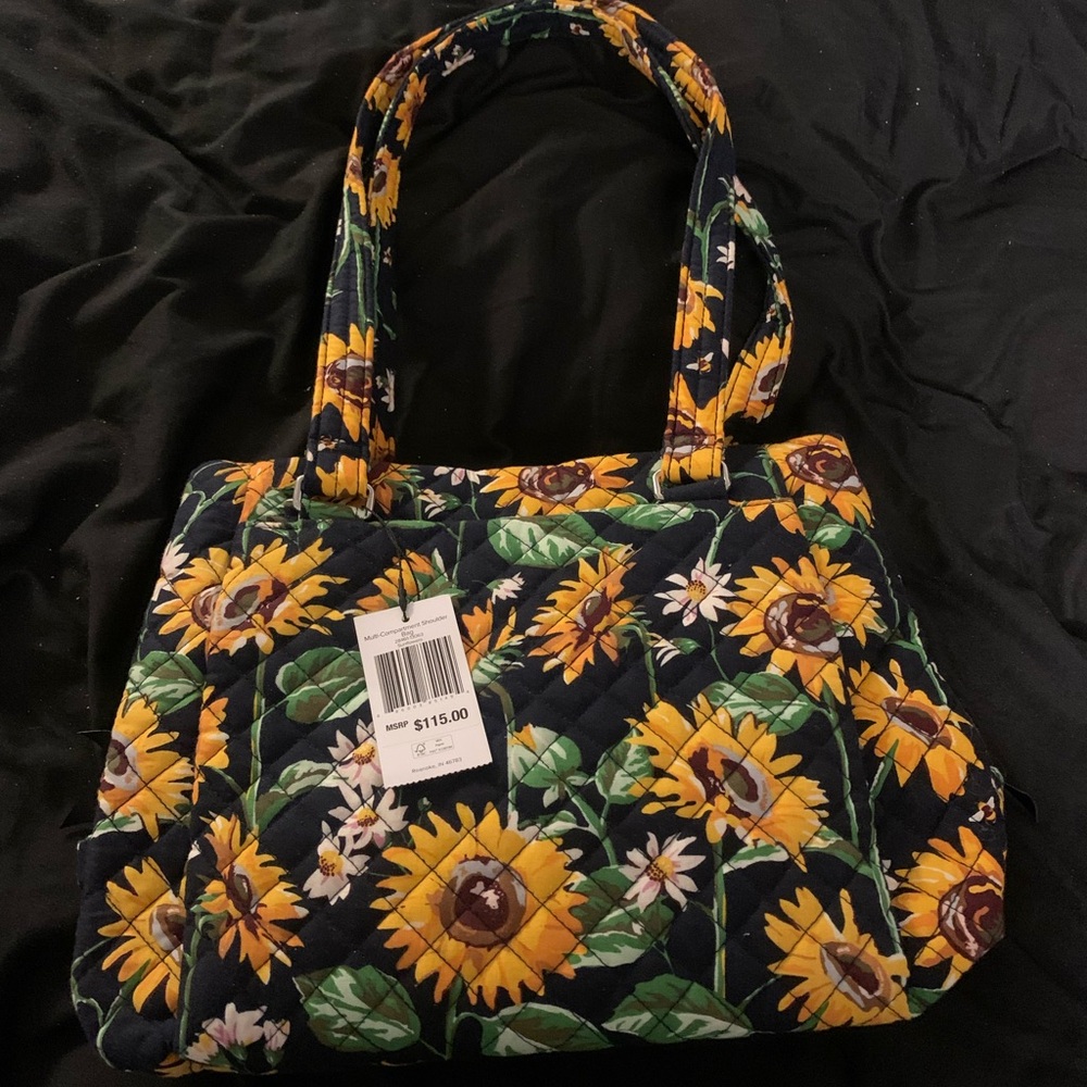 Floral Sunflower Tote Bag